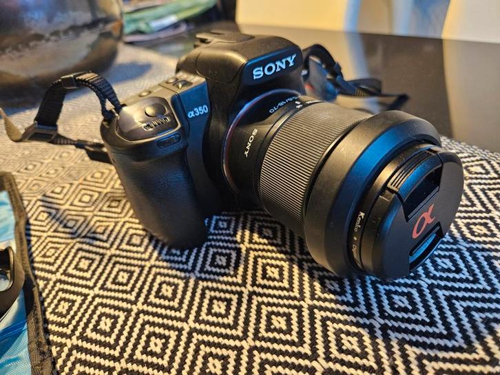 Sony Alpha a350 DSLR Camera COMPLEET, Audio, Tv en Foto, Fotocamera's Digitaal, Gebruikt, Spiegelreflex, Sony, 4 t/m 7 keer, Ophalen of Verzenden