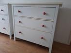 Ikea Hemnes ladekast wit met Franse knopjes, Ophalen, Overige materialen, Gebruikt, 50 tot 100 cm