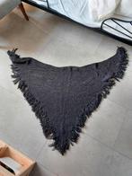 Omslagdoek zwart gebreid - handgemaakt, Maat 46/48 (XL) of groter, Ophalen of Verzenden, Zo goed als nieuw, Handgemaakt