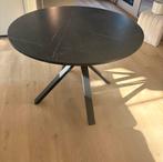 Ikea Eettafel Zwart Marmerpatroon MARIEDAMM, Huis en Inrichting, Tafels | Eettafels, Ophalen, 100 tot 150 cm, Rond, Zo goed als nieuw