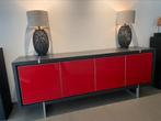Dressoir Delato , massief Eiken, Kleur Smoked Oak, Huis en Inrichting, Ophalen, Design, Eikenhout, 200 cm of meer
