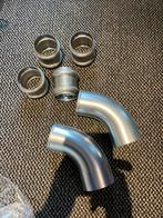 45 graden bochten zink, Doe-het-zelf en Verbouw, Buizen en Afvoer, Bochten, Ophalen of Verzenden, Zo goed als nieuw, Minder dan 2 meter