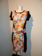 Marccain mooie jurk bloemen band riem look taille N4/40, Maat 38/40 (M), Overige kleuren, Verzenden, Zo goed als nieuw
