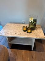 Prachtige travertin salontafel, 100 tot 150 cm, Minder dan 50 cm, Rechthoekig, 50 tot 100 cm