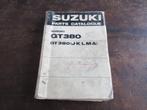 Suzuki GT380 J K L M A 1975 parts list catalogue, Motoren, Suzuki