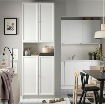 Ikea Billy / oxberg boeken schoenen kast  met deuren  - ZGAN - afbeelding 5