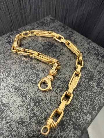 Prachtige 14k gouden monte carlo armband beschikbaar voor biedingen