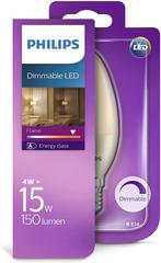 Philips LED lamp E14 4W 150Lm kaars flame, Led-lamp, Minder dan 30 watt, Soft of Flame, E14 (klein)