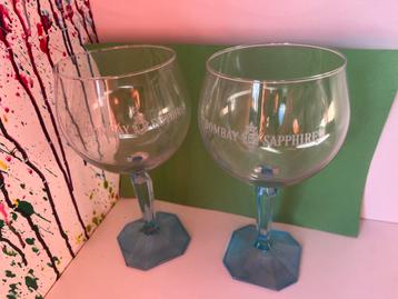 Bambay Sapphire glazen set van 2 glazen beschikbaar voor biedingen