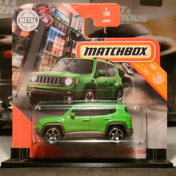 2019 Jeep Renegade groen Match Box 1:64 beschikbaar voor biedingen