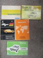 instructieboekjes Peugeot, Mazda,Toyota,Austin Allegro, Auto diversen, Handleidingen en Instructieboekjes, Ophalen of Verzenden