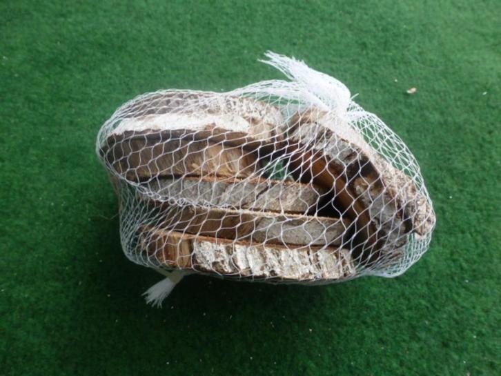 NIEUW 8 leuke HOUTSCHORS rondjes in netje ( 4 netjes ), Hobby en Vrije tijd, Knutselen, Nieuw, Knutselwerk, Ophalen of Verzenden