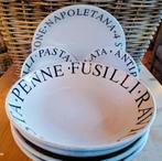 La Primula Italiaans servies – pastaschalen & borden 7-delig, Gebruikt, Ophalen of Verzenden, Bord(en), Effen
