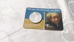 ZILVER 400 jaar Rembrandt van Rijn 1606 - 2006 coincard munt, Zilver, Euro's, Koningin Beatrix, Verzenden