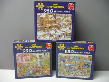 3x Jan van Haasteren puzzels 950 stukjes 100% Compleet beschikbaar voor biedingen