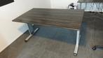 Hoogte verstelbaar, stevig bureau 140x80, Huis en Inrichting, Bureaus, Ophalen, In hoogte verstelbaar, Gebruikt, Bureau