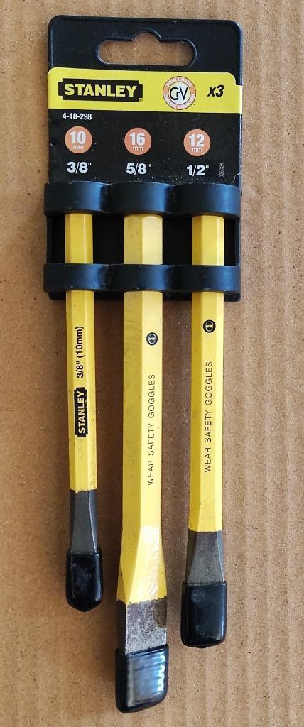 Stanley koudbeitelset, Doe-het-zelf en Verbouw, Gereedschap | Handgereedschap, Nieuw, Ophalen of Verzenden