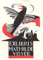 1953 Ex Libris Nederland : Jeanne Bieruma Oosting, 1949, Antiek en Kunst, Verzenden