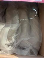 Ecru wave In-between gordijnen vitrage ecru beige, Ophalen, Zo goed als nieuw, Beige, 200 cm of meer