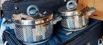 2x Fissler pannen 24cm en 20 cm, Ophalen of Verzenden, Gebruikt, Overige materialen, Pannenset