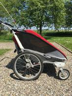 fietskar Thule chariot Cougar 2, Fietsen en Brommers, Fietsaccessoires | Aanhangers en Karren, 20 tot 40 kg, Gebruikt, Opvouwbaar