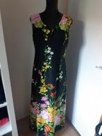 Vintage flower dress lang 42, Kleding | Dames, Jurken, Gedragen, Maat 42/44 (L), Ophalen of Verzenden, Onder de knie