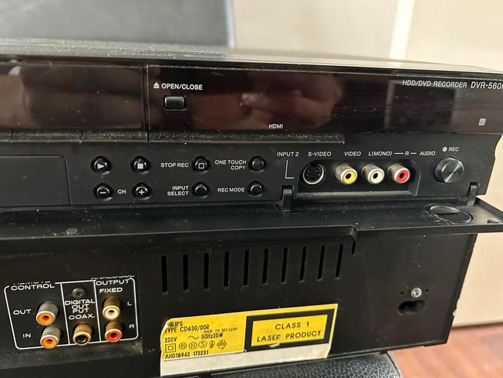 Pioneer DVR-560H HDD/DVD Recorder, Audio, Tv en Foto, Decoders en Harddiskrecorders, Gebruikt, Harddiskrecorder, Met dvd-recorder