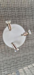 Led GU10 PLAFONDLAMP 3 SPOTS, Huis en Inrichting, Lampen | Spots, Ophalen, Zo goed als nieuw, Led