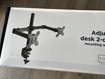 NIEUWE MONITORBEUGEL / MONITOR ARM voor 2 SCHERMEN 13-27” beschikbaar voor biedingen