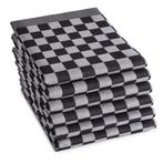 Chess Theedoeken 65x65cm (Set van 6) Horeca Line Zwart, Ophalen, Nieuw, Zwart