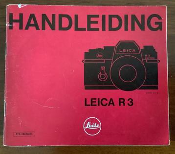 Leica R3 en R3 MOT handleiding gebruiksaanwijzing beschikbaar voor biedingen