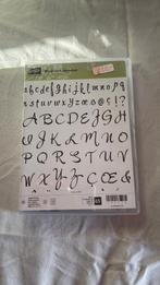 Stampin Up! -  Brushwork Alphabet stempelset, Hobby en Vrije tijd, Stempelen, Ophalen of Verzenden, Gebruikt, Clearstamp