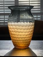 Mooie grote honeycomb patroon geblazen vaas, Overige kleuren, Ophalen of Verzenden, Minder dan 50 cm, Glas
