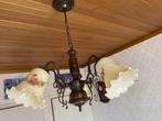 Lamp met 5 glazen kapjes (zeker 60 jaar oud), Ophalen