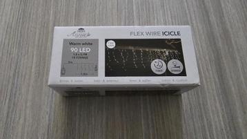 Kerstverlichting LED Gordijn! 90 LED. 180cm x 0,7M! NIEUW! beschikbaar voor biedingen