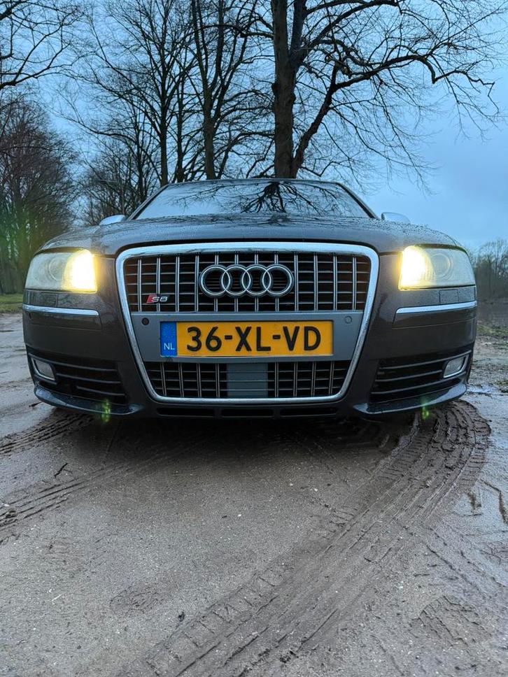 Audi S8 5.2 331KW Quattro AUT 2006 Zwart, Auto's, Audi, Particulier, S8, 4x4, ABS, Achteruitrijcamera, Adaptieve lichten, Adaptive Cruise Control