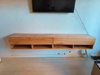 Eiken zwevend tv meubel 200cm, Ophalen, Minder dan 50 cm, Gebruikt, 200 cm of meer