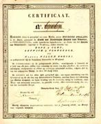 Bank der Vereenigde Staten, Ophalen of Verzenden, Voor 1920, Certificaat van aandeel