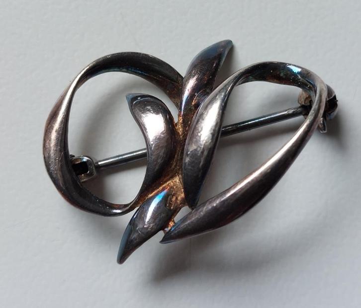 Zilveren broche., Sieraden, Tassen en Uiterlijk, Antieke sieraden, Broche, Zilver, Ophalen of Verzenden