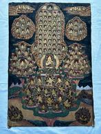 Handgeschilderde Thangka schilderij Bladgoud Tibet Buddha, Ophalen of Verzenden