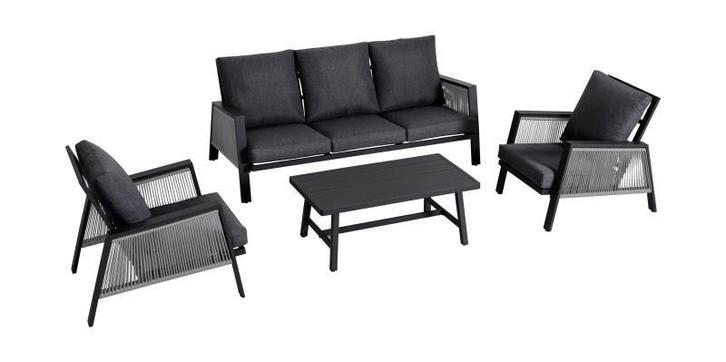 Luxe loungeset / tuinset met comfortabele kussens, Tuin en Terras, Tuinsets en Loungesets, Zo goed als nieuw, Loungeset, Kunststof