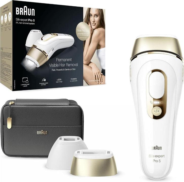Braun IPL Silk Expert Pro 5 (+ Gratis Safe Bril), Witgoed en Apparatuur, Persoonlijke-verzorgingsapparatuur, Zo goed als nieuw