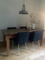 Klein prijsje! 4 Eetkamerstoelen design on stock, Ophalen, Gebruikt, Vier, Stof