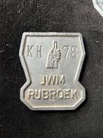 Trotseerloodje JWM Rijbroek KH 78 meesterteken loodgieter, Ophalen of Verzenden