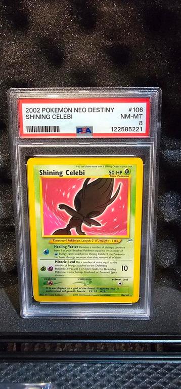 Shining Celebi PSA 8 - Neo Destiny beschikbaar voor biedingen