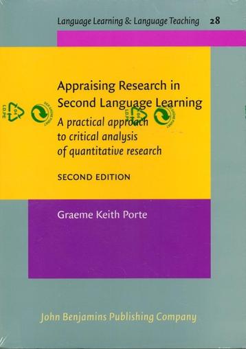 appraising research in seconlanguage learning beschikbaar voor biedingen