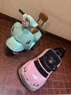 Vespa Scooter & Fiat Loopauto - Buitenspeelgoed, Ophalen of Verzenden, Gebruikt