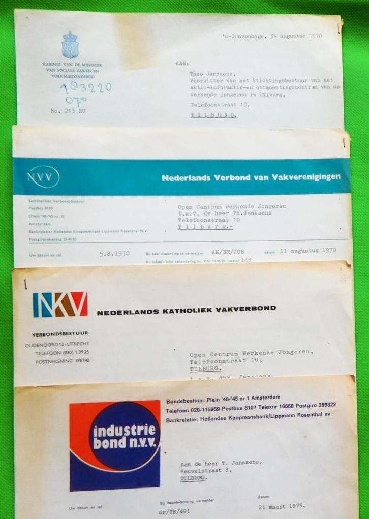 Brieven Mertens NKV, Kloos NVV,  Roolvink, Groenevelt NVV, Boeken, Geschiedenis | Stad en Regio, Gelezen, 20e eeuw of later, Ophalen of Verzenden