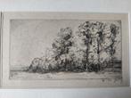 ets van Gerrit de Jong in lijst., Antiek en Kunst, Kunst | Etsen en Gravures, Ophalen of Verzenden