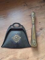 Antieke Art Nouveau Stoffer en Blik - Messing, Ophalen